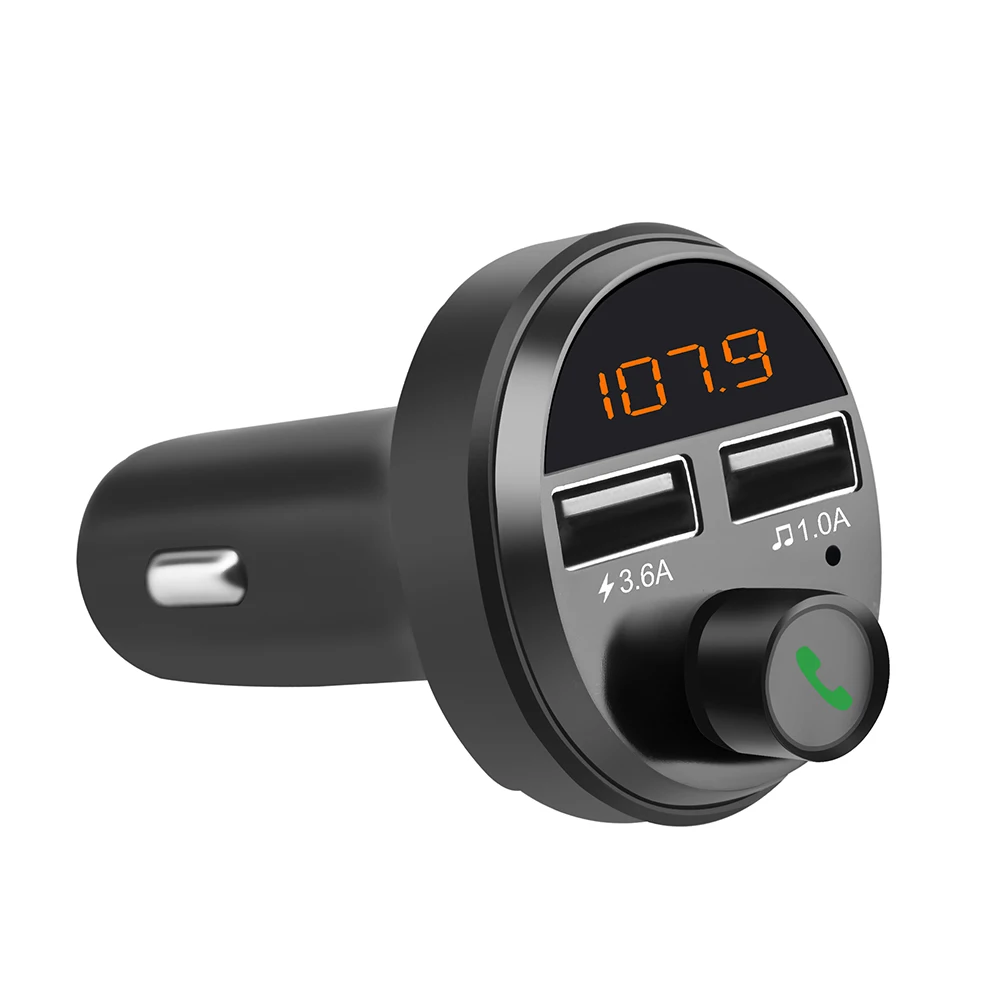 Автомобильный FM-передатчик Bluetooth 5 0 беспроводной комплект громкой связи mp3-плеер