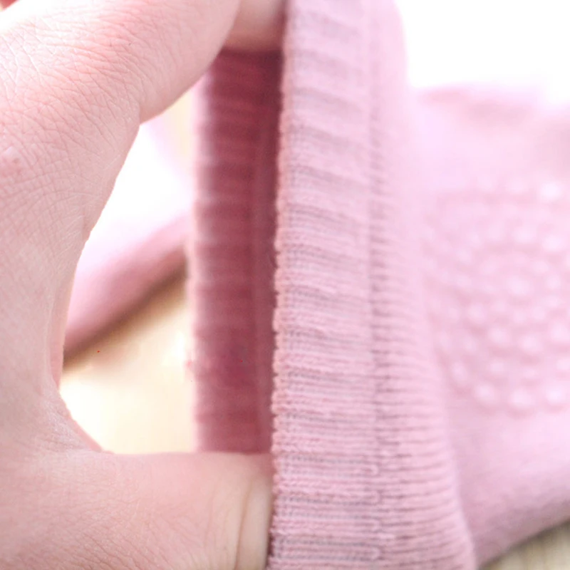 Детские дышащие хлопковые носки для пола защиты коленей и Ползания