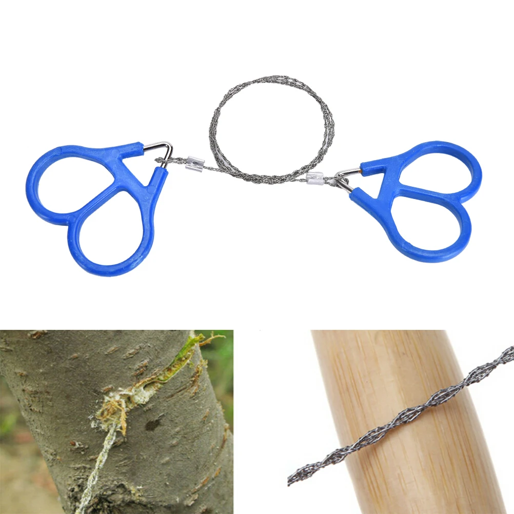 

60cm Outdoor Plastic Steel Wire Saw Ring Scroll Emergency Travel Outdoor Hiking Hunting Survival Tool Kit Useful Fast shipping