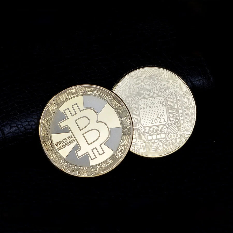 

2021 New Collectible Coins Vires In Numeris Bitcoin Virtual Metal Commemorative Coin