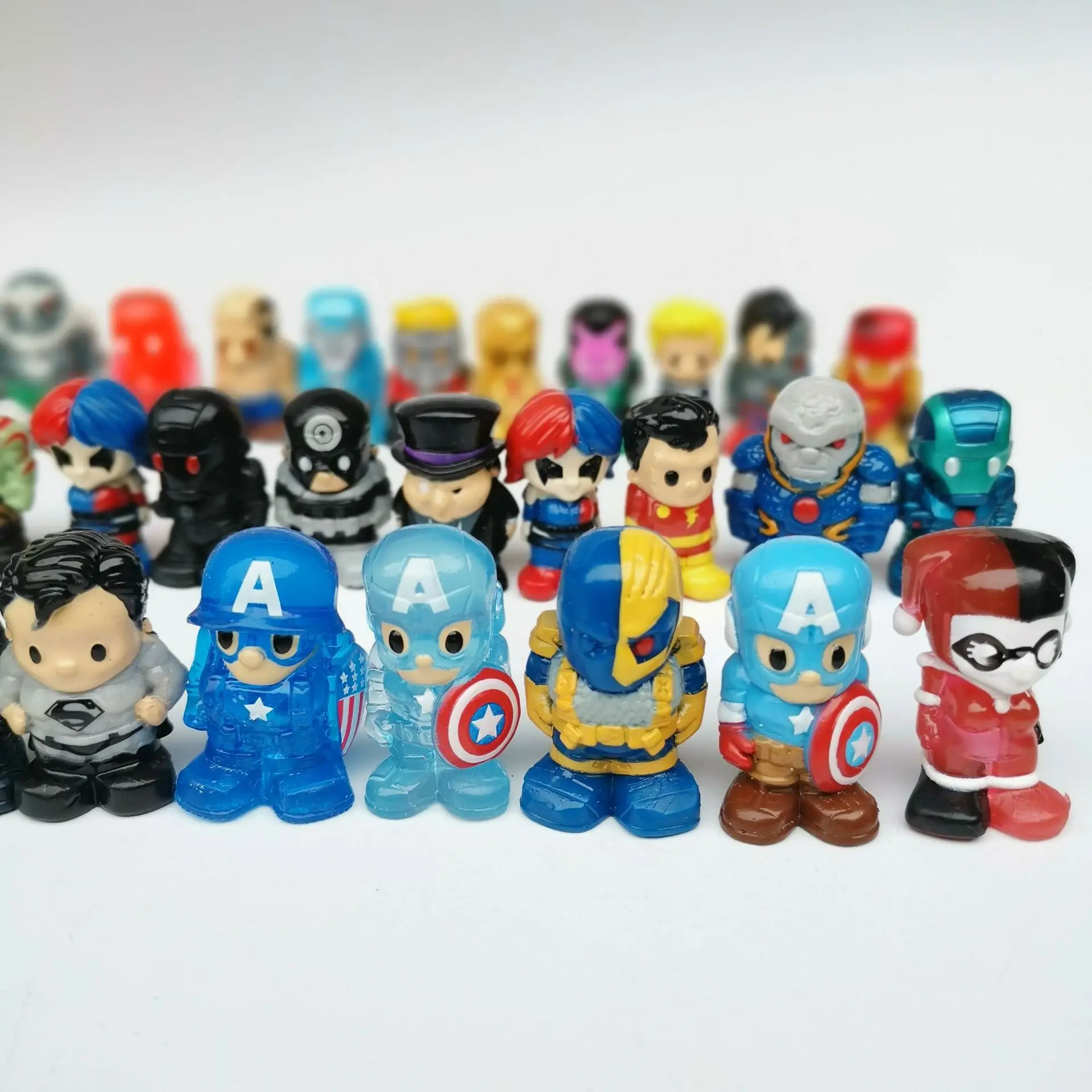 10 шт./лот 4 5 см горячие аниме экшн фигурки супер герои мягкая резина винил