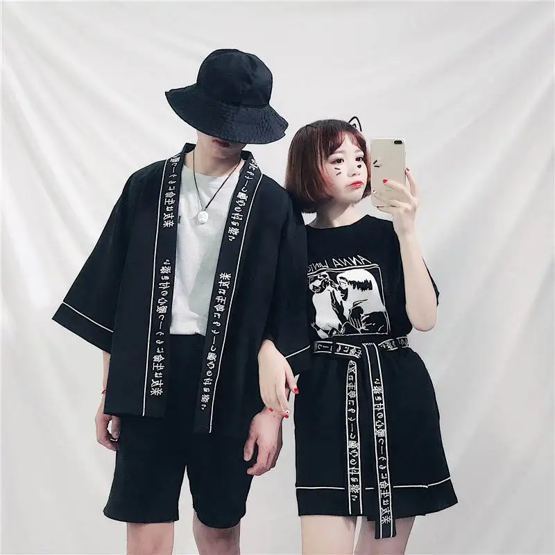 Neploe женский кимоно кардиган японский принт розовая блузка Рубашки 2019 Осенние