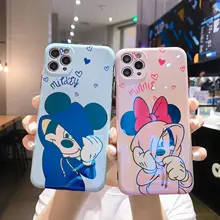Disney Cartoon Mickey Blu-ray Phone Case Cover for Iphone 13 12 Pro Max 11 8 7 6 S XR PLUS X XS SE 2020 Mini All-inclusive Case