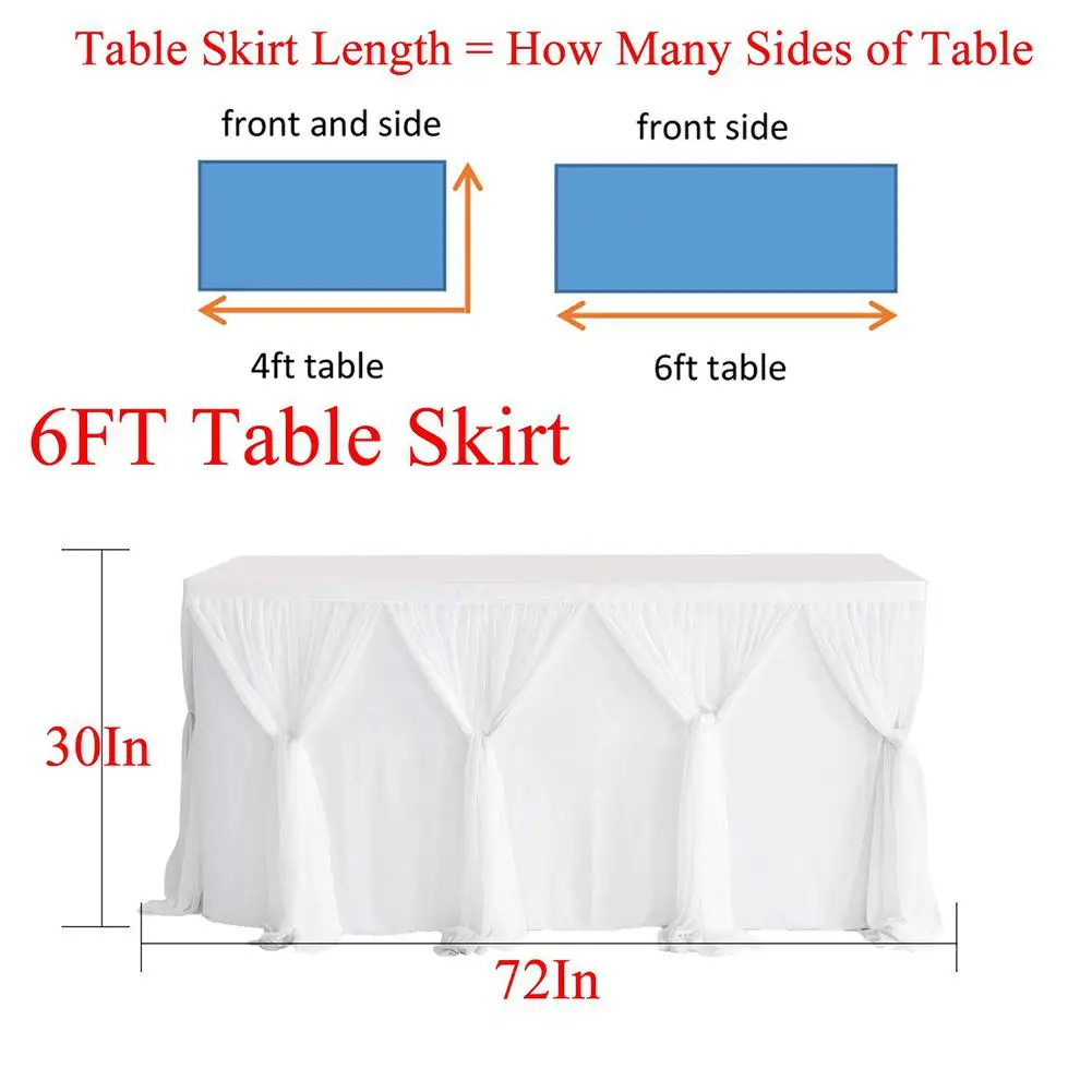 Полосатая стильная юбка для стола круглого прямоугольного вечеринки в честь Дня