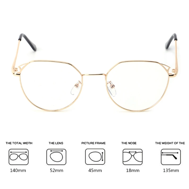 

2018 Optical Glasses Eyewear Cat Eye Myopic Lens Frame Clear Unisex Spectacles 85WB