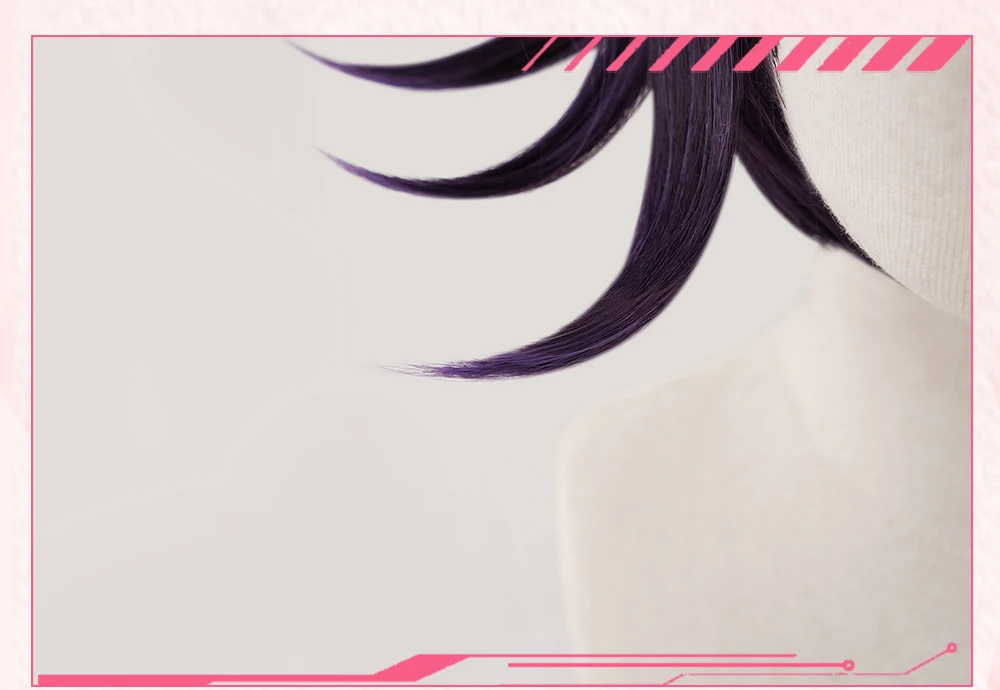 AniHut Ouma Kokichi парик Danganronpa V3 косплей парик Аниме Косплей волосы фиолетовый синтетические термостойкие волосы Ouma Kokichi Косплей