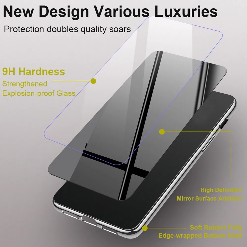 Роскошный зеркальный чехол KISSCASE с покрытием для iPhone 11 Pro Max X XR XS 7 8 Plus покрытие из