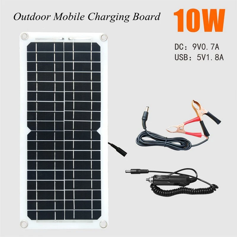 10 Вт солнечное зарядное устройство с отверстием новая портативная