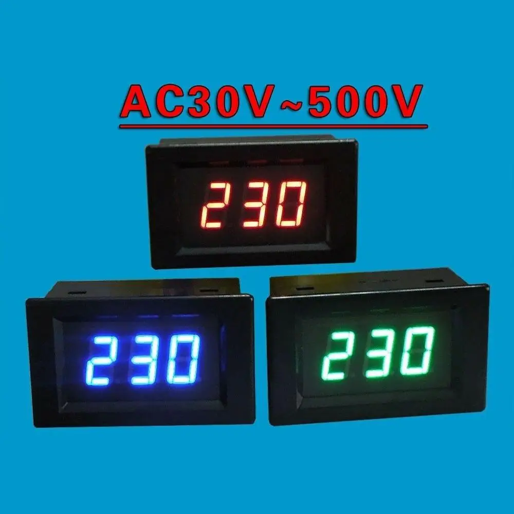 

dykb AC METER AC 30V-500V LED Digital Voltmeter tester Monitor Display voltage VOLT Meter 110v 120V 220v 240V 380V