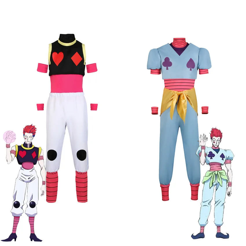 

Anime HUNTERxHUNTER Hisoka cosplay costume Halloween Party Men's uniform set