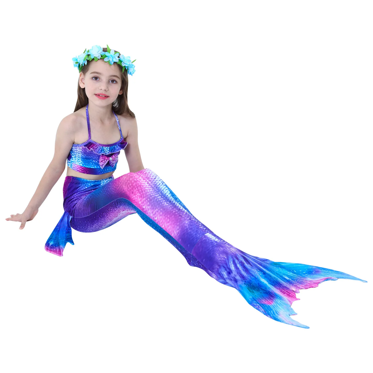

Summer Mermaid Tail Dress for Girls Comfortable Kids Mermaid Costume Mermaid Princess Pool Party Swimsuit Copslay Wear
