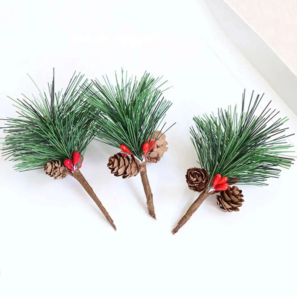 Имитация кедрового рождественского венка ягод кольцо сосновых игл украшение для