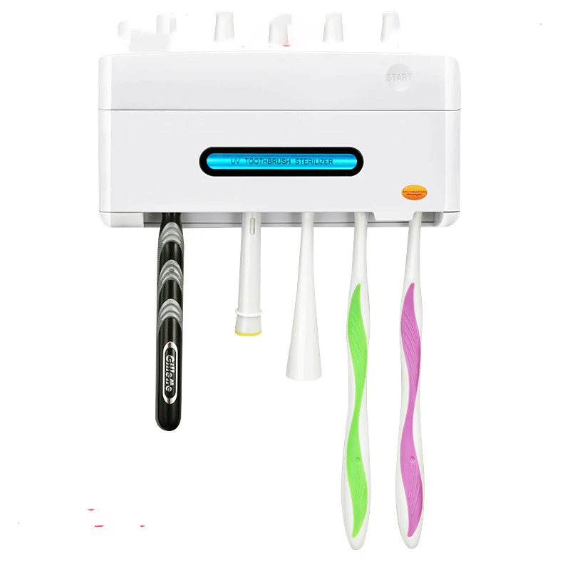 

Family From Punching Wall-Mountable USB Charging of Ultraviolet Sterilization Toothbrush Rack