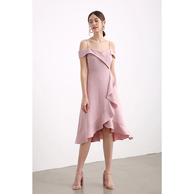 2019 Для женщин платье подружки невесты трапециевидной формы без бретелек с