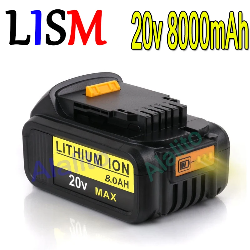 Оригинальная перезаряжаемая литий ионная батарея 20 в 8000 а мАч портативная