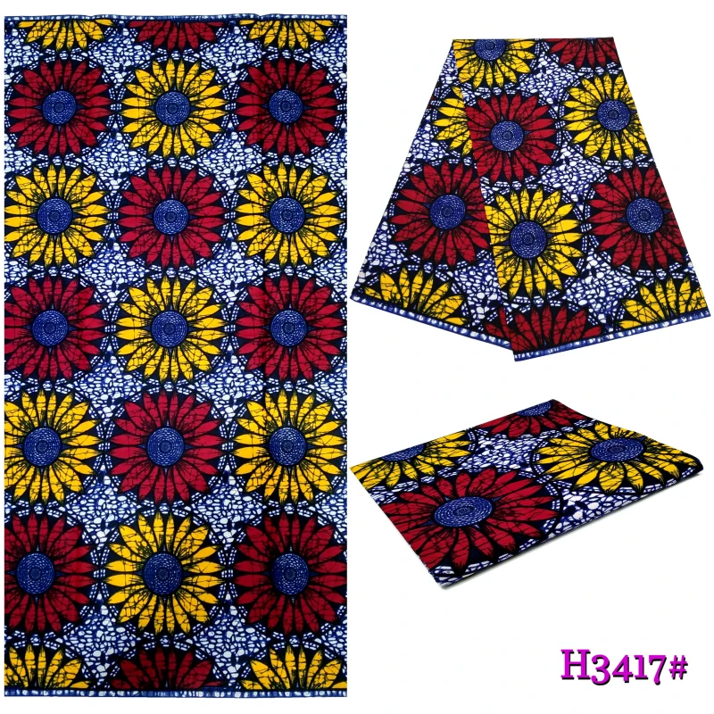 Наиболее популярный дизайн настоящий воск Kente ткани 6 ярдов 100% хлопок