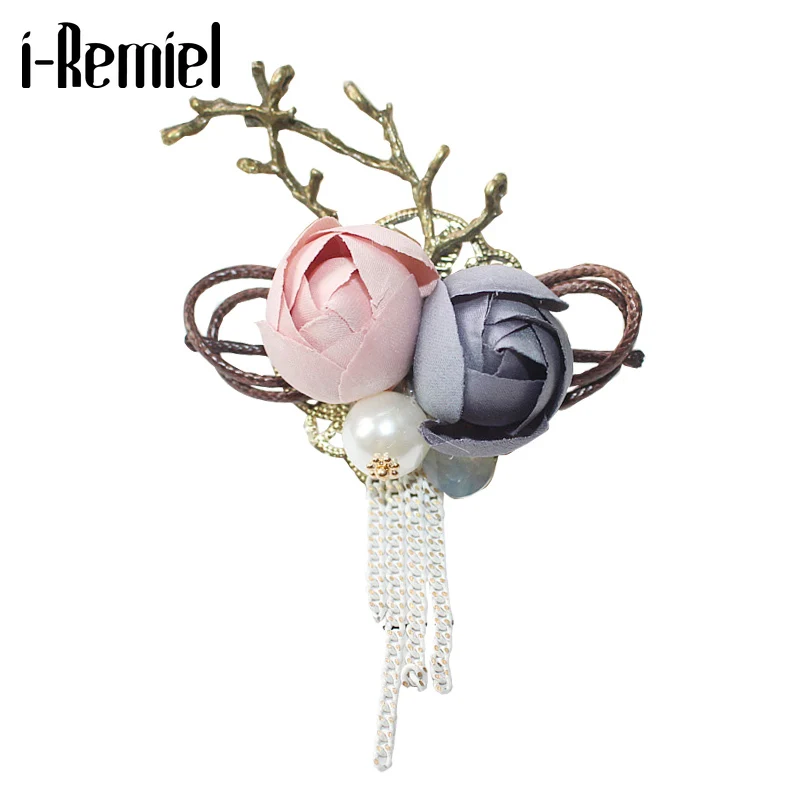 Женская Брошь В Виде Цветка i Remiel булавка для рубашки из металлического сплава с