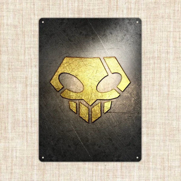 

Metal Wall Art Anime Gold Metallic BLEACH Metal Poster Metal Print Tin Sign
