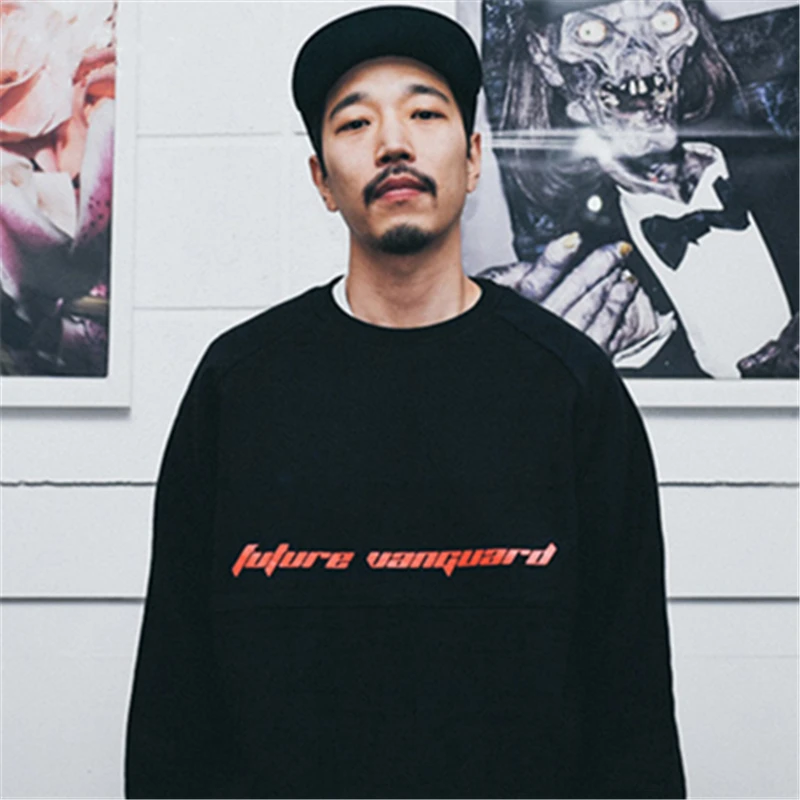 Новые свитшоты Для мужчин с круглым вырезом флис 2020 длинным рукавом Свободные