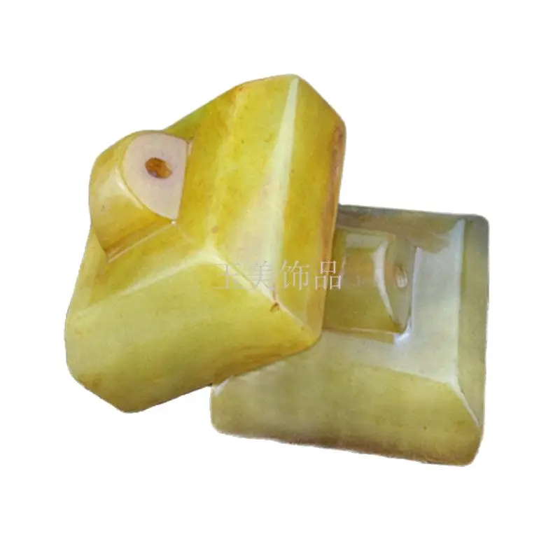 В древний нефритовый нефрит печать штамп Wenwan антикварная ручная работа