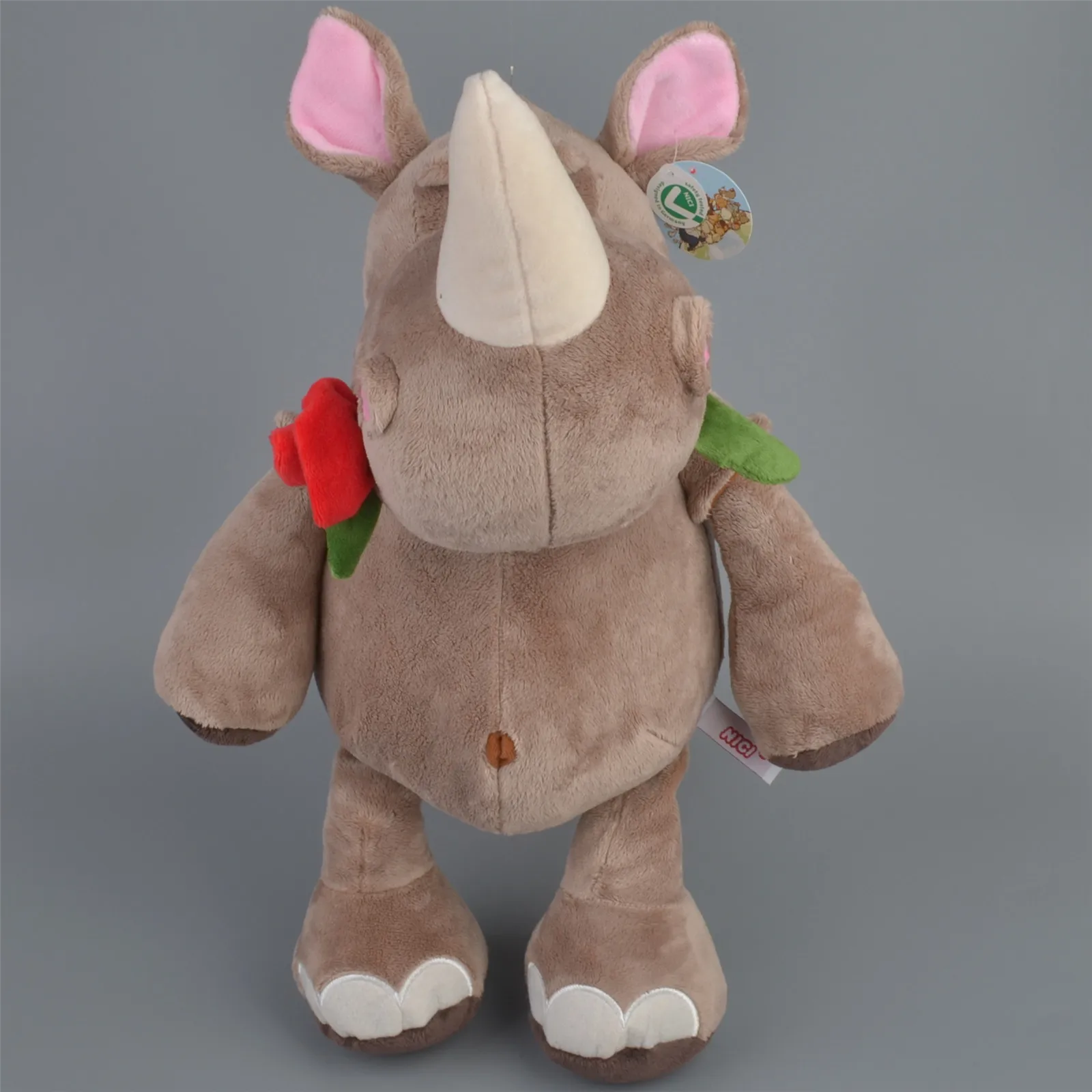 40 см носороги плюшевая игрушка для влюбленных стиль любовь розы земля танк