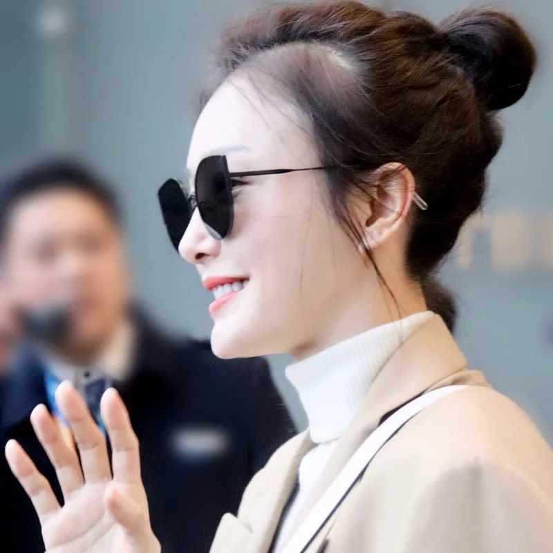 Женские солнцезащитные очки кошачий глаз новинка 2019 модные с синими и зелеными