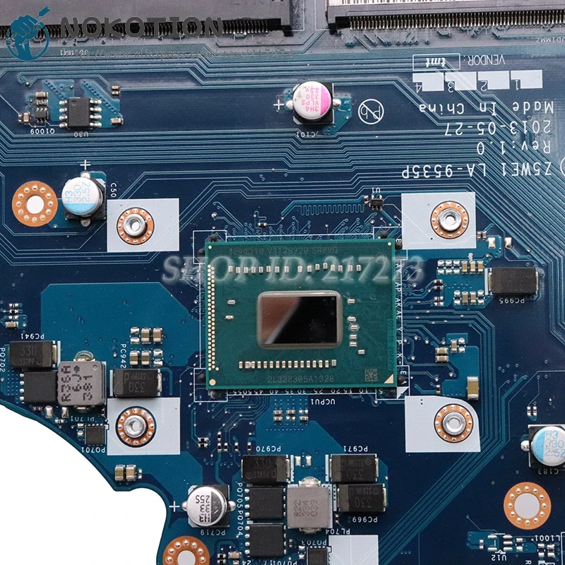 Материнская плата для ноутбука Acer Aspire E1-530 E1-570 Z5WE1 LA-9535P NBMEQ11001 MAIN BOARD с процессором Pentium 2117U DDR3 на.