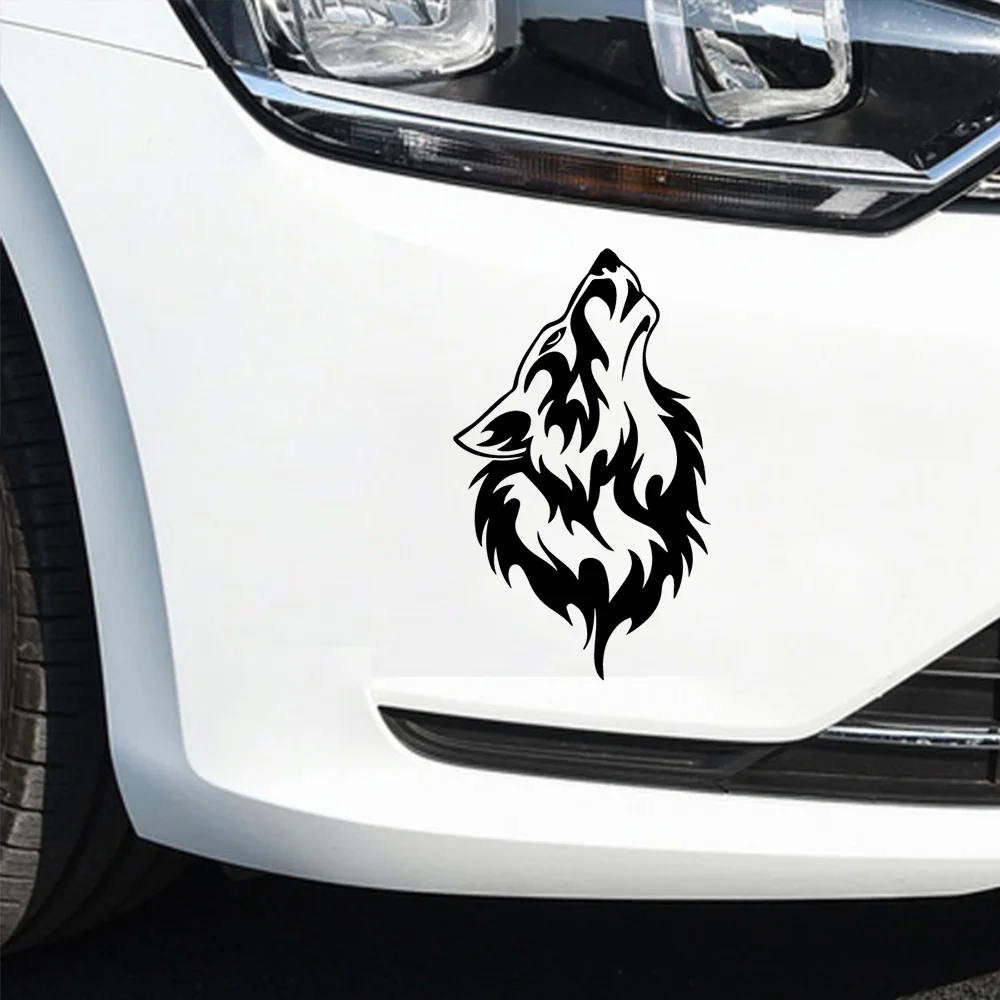 Мультяшный волк автомобильные аксессуары экстерьер для Jeep наклейка большой