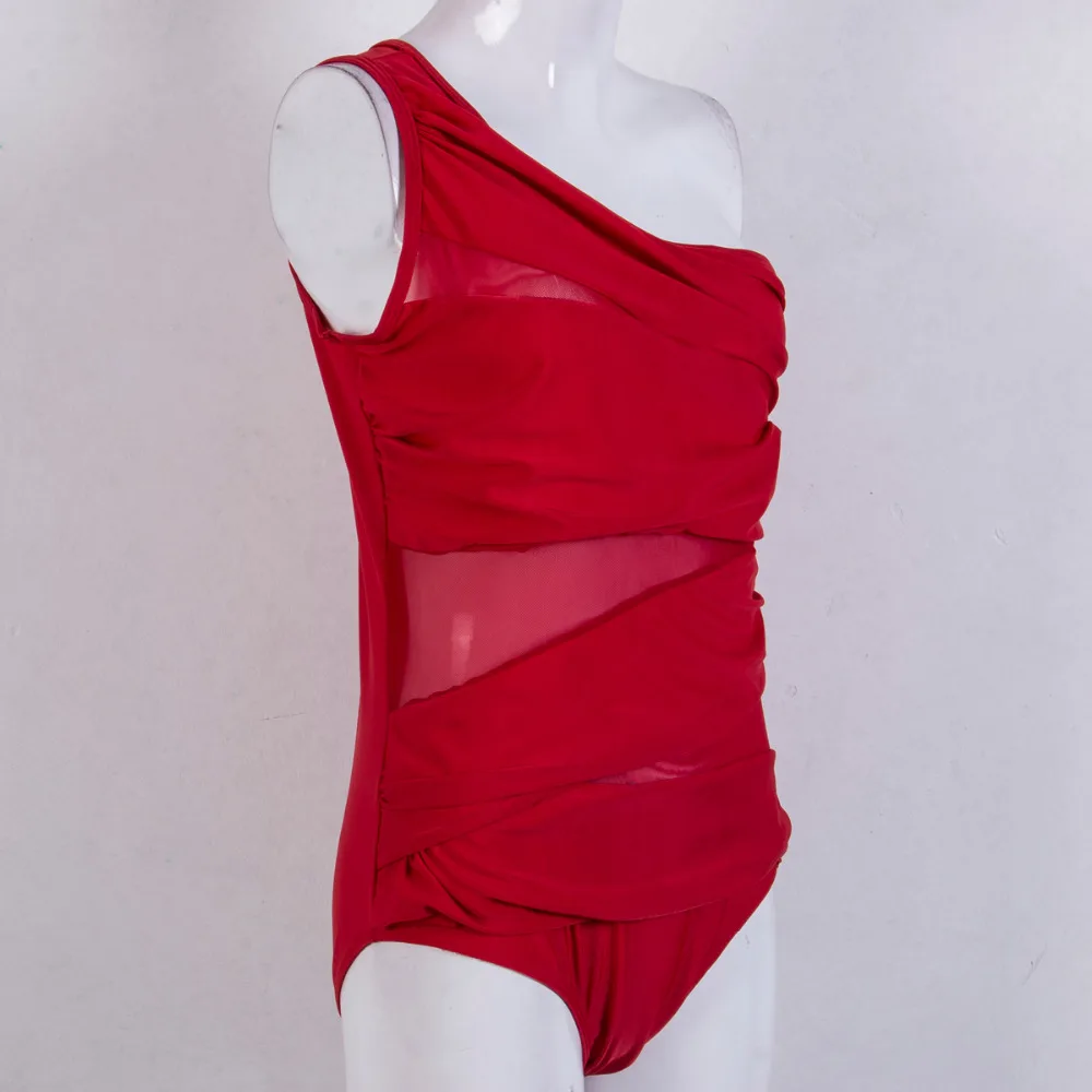Women Sexy One Piece Swimsuit Mesh Bikini Monokini Push-up Swimwear Bathing Suit Bodysuit Beach Wear 4xl Plus Size |