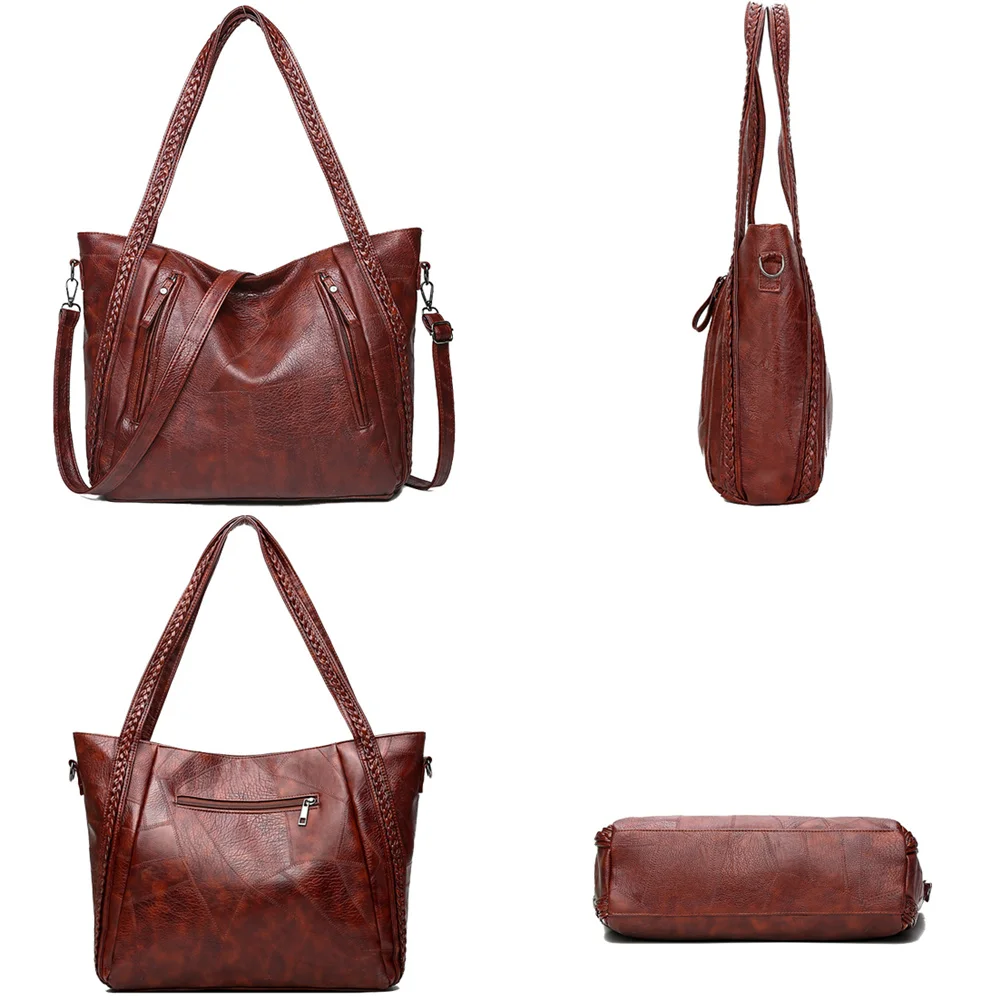 Лидер продаж женская сумка на плечо Сумки из искусственной кожи большие женские