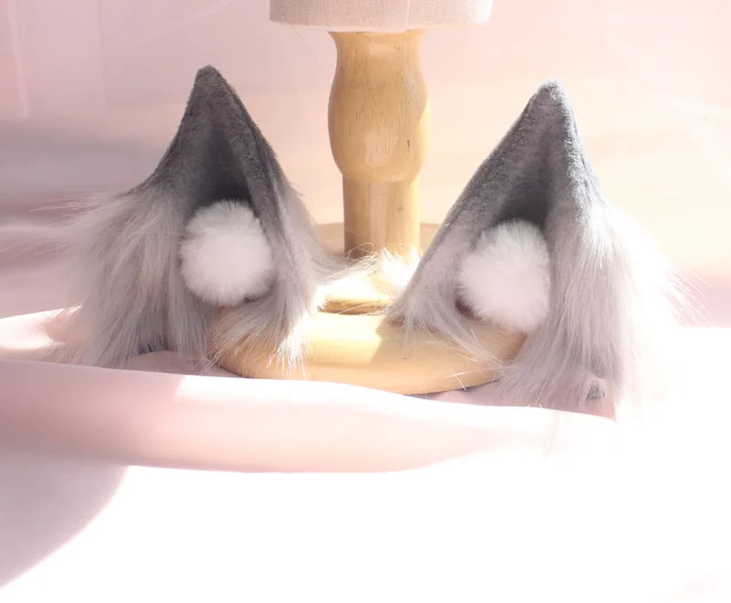 Шпилька для волос ручной работы с имитацией плюшевого лисьего уха | Тематическая