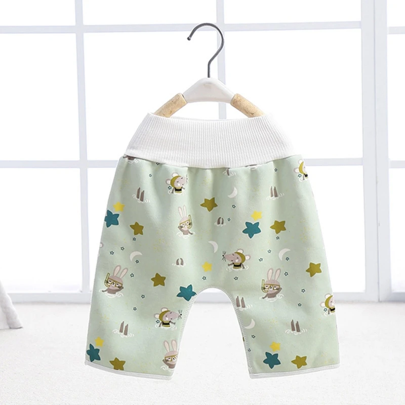 

2 in 1 Comfy Children Baby Diaper Skirt Shorts Pure Cotton Anti Bed-wetting Waterproof Absorbent Washable Training Nappy 97BC