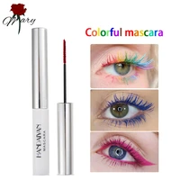 rosemary 1pc color mascara waterproof long lasting curling lengthening makeup blue green red black white mascara stage use
