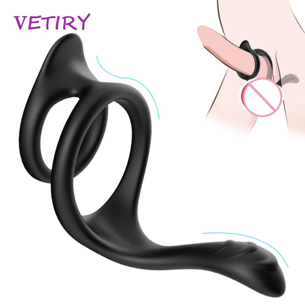 Силиконовое кольцо на пенис интимные игрушки для мужчин эрекция массаж простаты