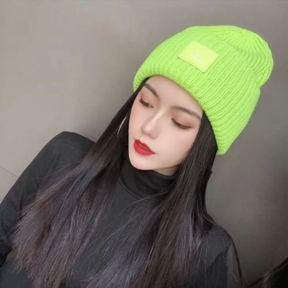 

2021 new Acne Studios Unisex women's autumn and winter hat double layer warm hat skulie wool hat warm knitted hat