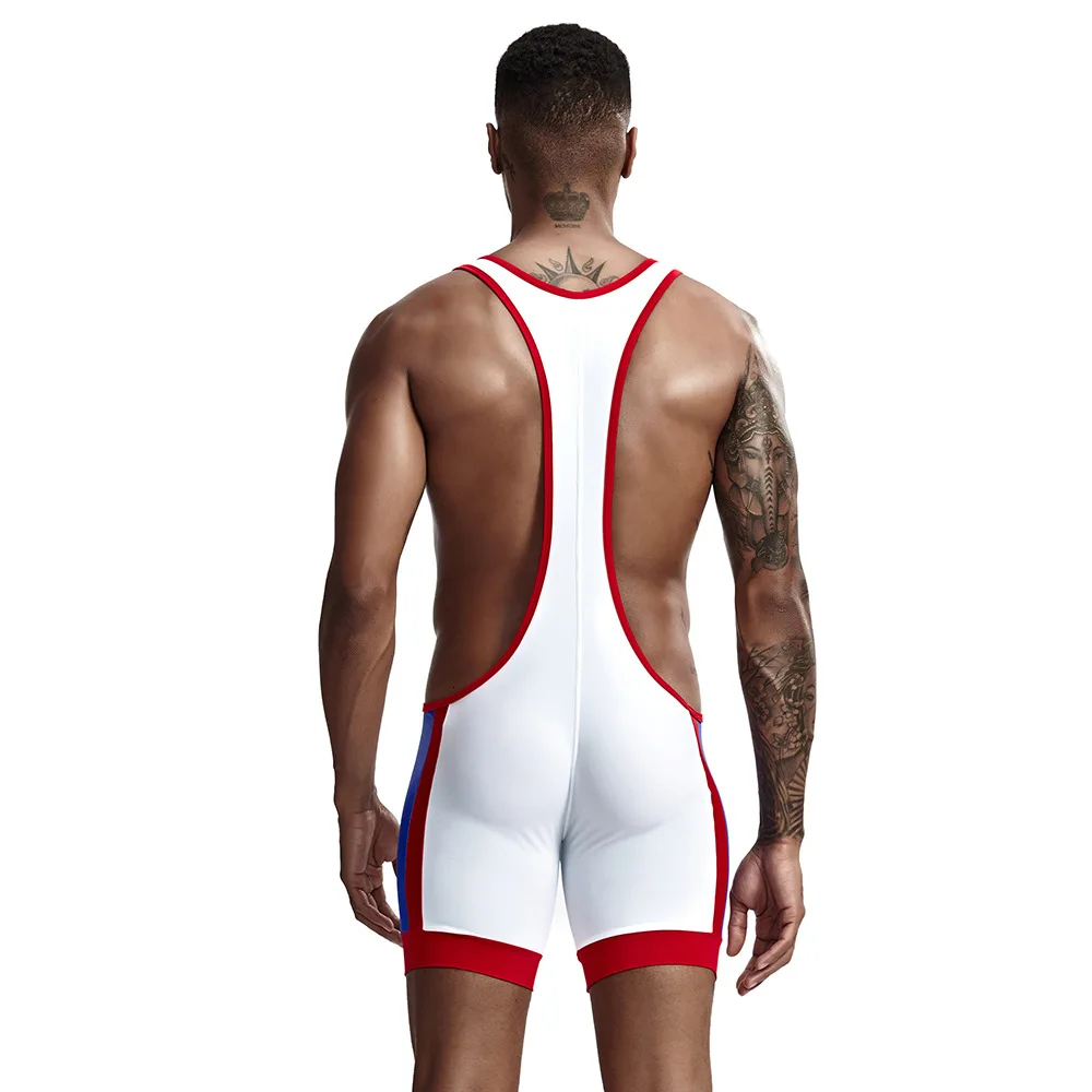 Tauwei Man Full Body Leotards Wrestling singlet Mens Body Building Swimsuit Gym Bodywear Man Tight Swimwear