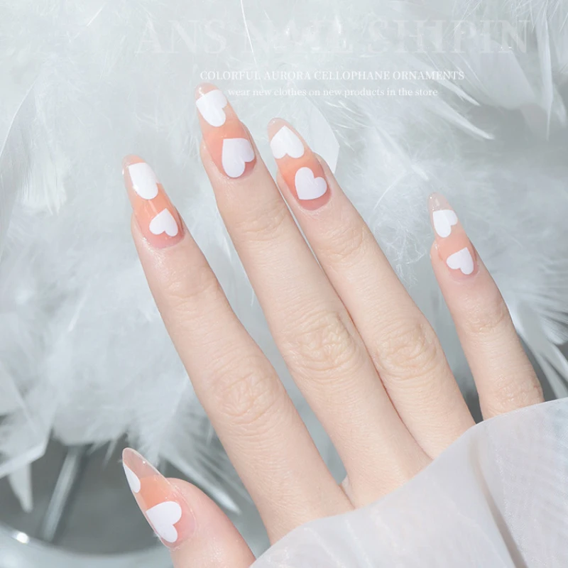 1 лист наклеек для ногтей дизайна белая бабочка цветок Переводные картинки