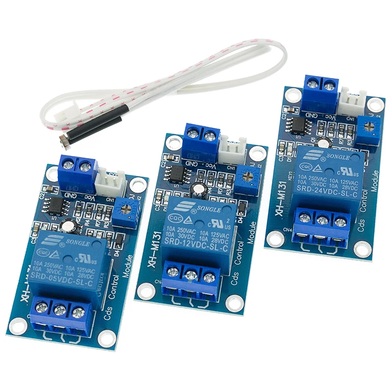 XH-M131 DC 5V 12V 24V 10A выключатель светильник светом реле фоторезистора модуль