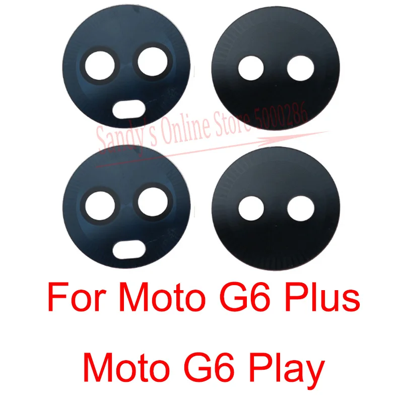 Стеклянный объектив задней камеры для Motorola Moto G6 Plus / Play основной большой
