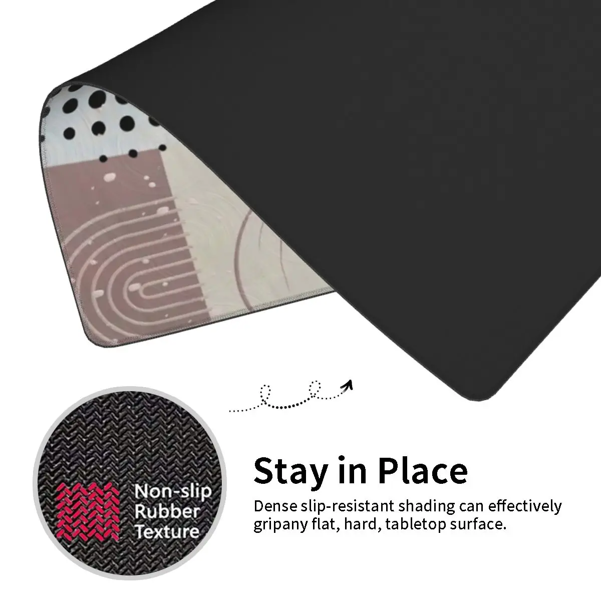 Коврик для мыши ноутбука с абстрактным пастельным рисунком | Коврики