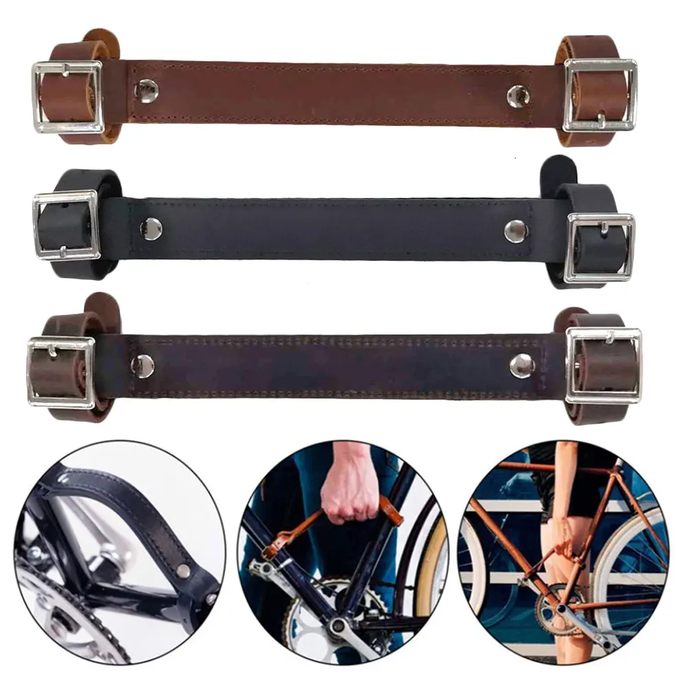 

Imitation Leather Bike Handle Strap Bicycle Frame Carrying Lifter Carry Strap