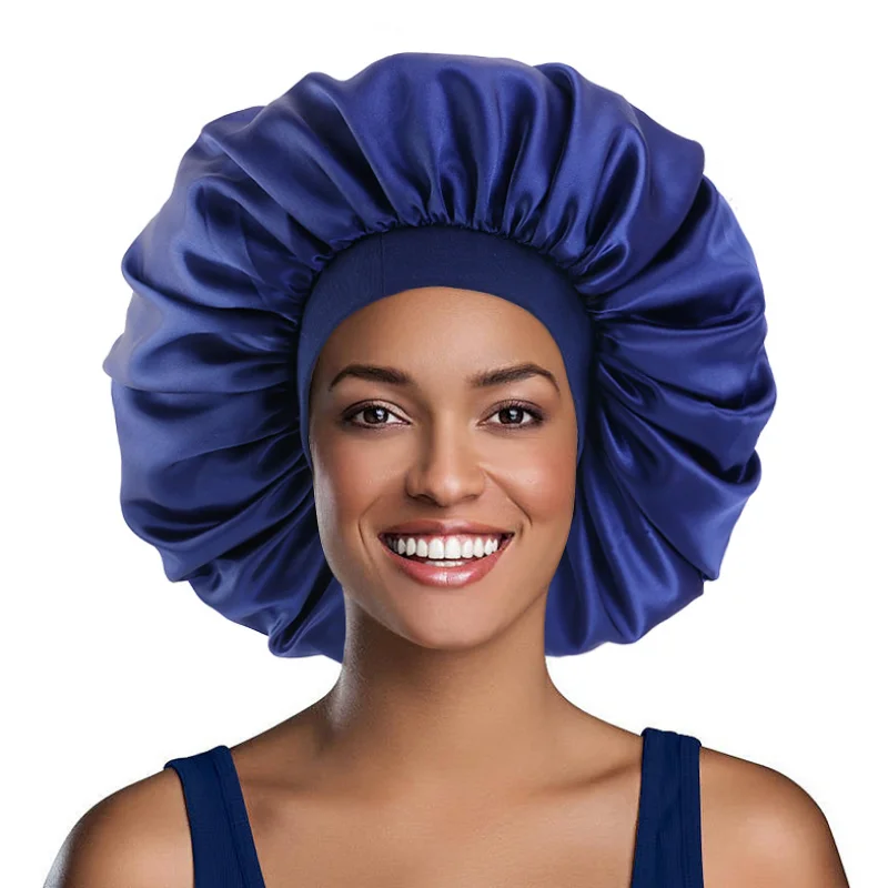 Однотонные однотонные Регулируемые головные уборы большого размера для женщин