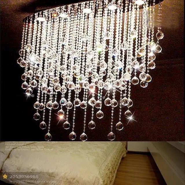 

New design for dinning room LED crystal pendant lamp crystal chandelier lamp Free shipping many crystal make it