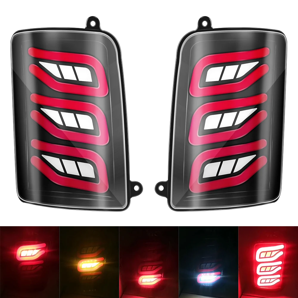 

for lada led tail lights 2 Pcs Car Styling Accessories LED Rear Running Lights for Lada Niva 4x4 1995 Turn Signal Light Lamp