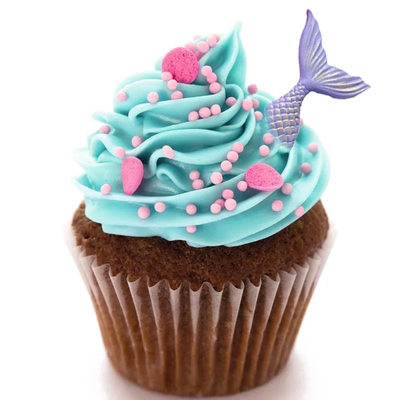 16 полостей силиконовая форма для помадки хвоста русалки желе печенья Форма