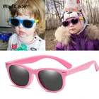 Детские солнцезащитные очки WarBlade, силиконовые гибкие поляризационные солнцезащитные очки для детей, модные очки для мальчиков и девочек UV400, детские очки с защитой от ультрафиолета