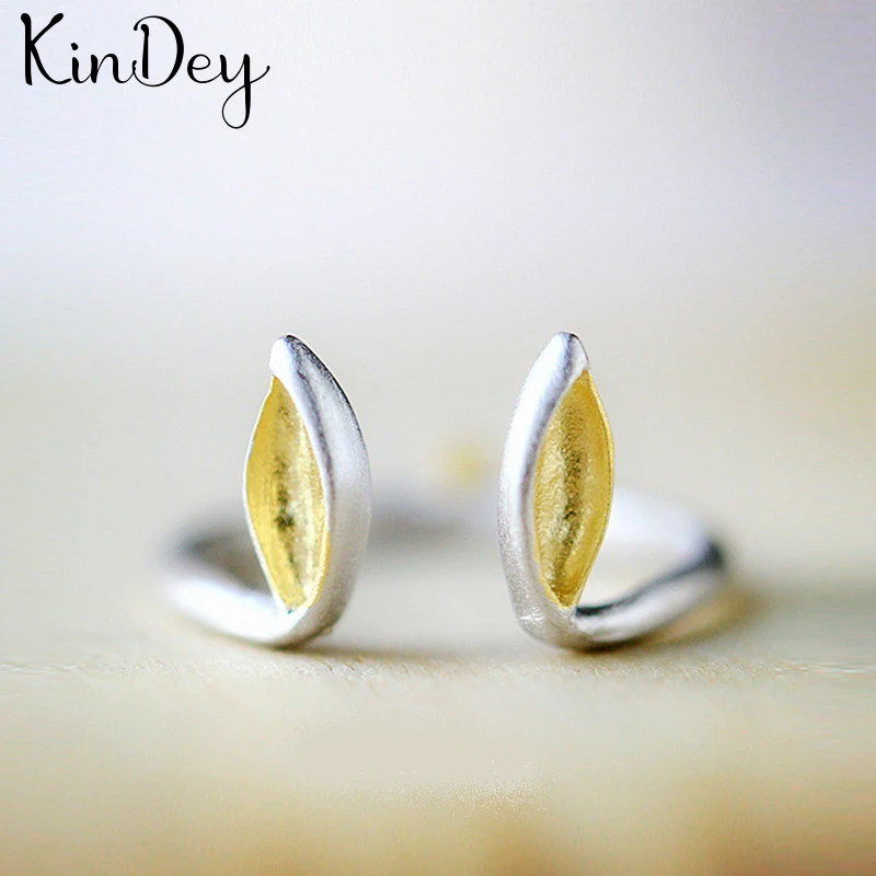 Kindey модное серебряное кольцо с заячьими ушками для женщин обручальное