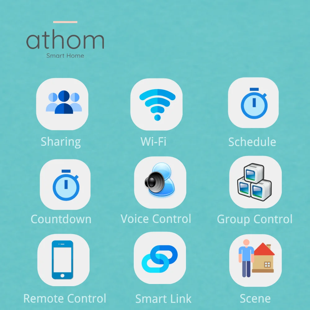 Умная лампа ATHOM Homekit E27 B22 RGBWC с регулируемой яркостью и голосовым