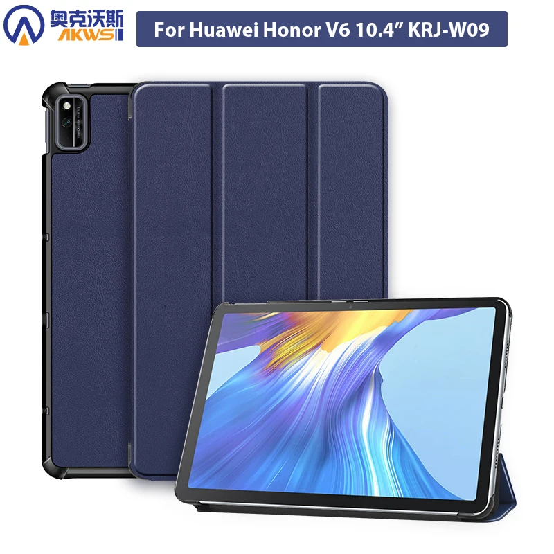 Чехол для Huawei Honor V6 10 4 KRJ-W09 планшетный чехол авторежим спящий тонкий кожаный