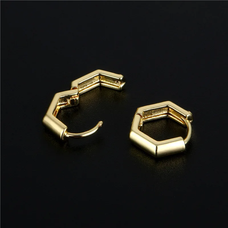 

Hexagonal Hoop Earrings for Women, Luxurious and Exquisite Jewelry Korean Version of The New Party Gift,